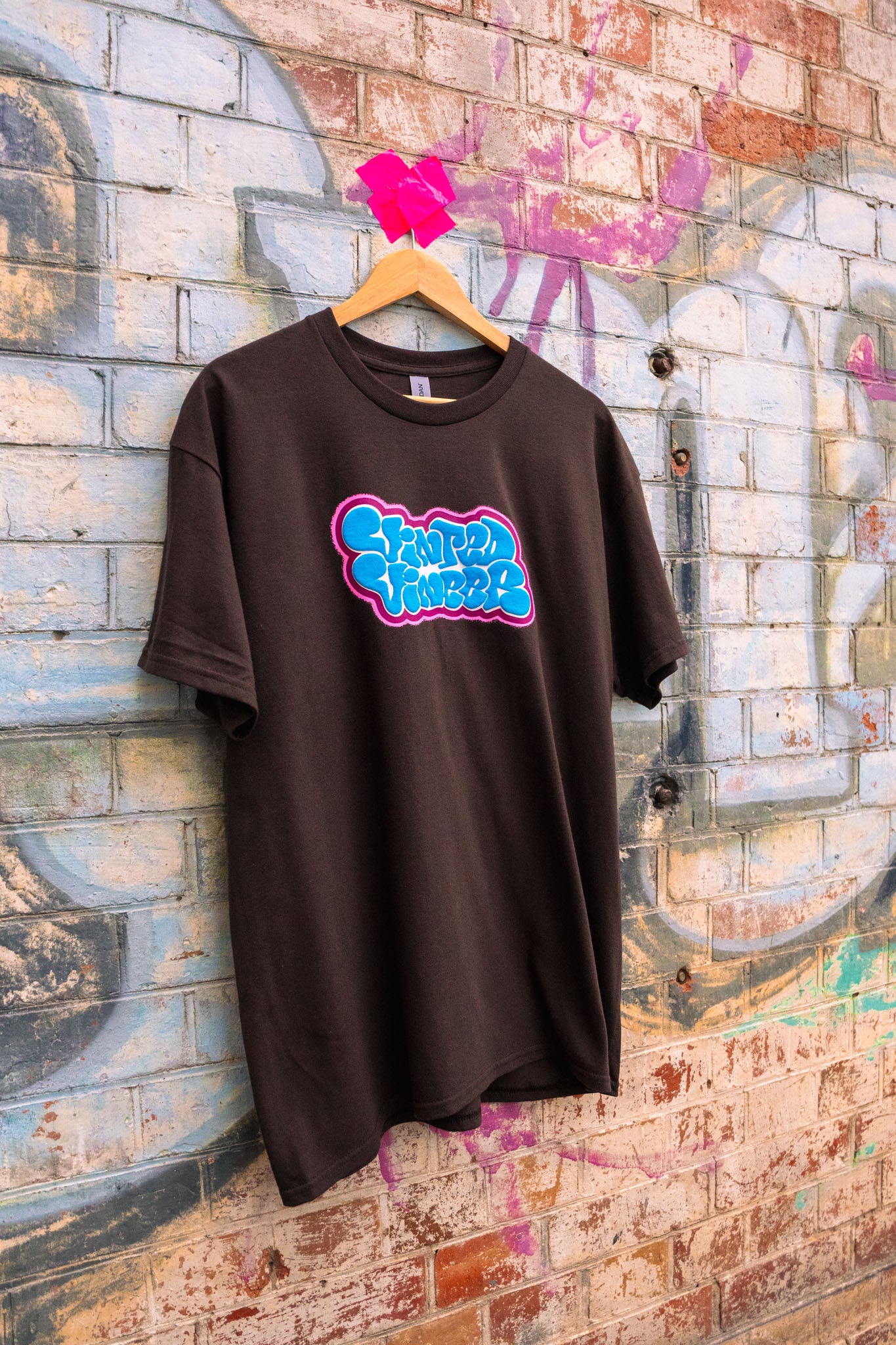 GRAFFITI PUFF TEE (BROWN)