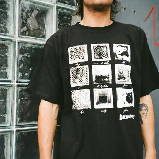 GLASS BRICK TEE (BLACK)